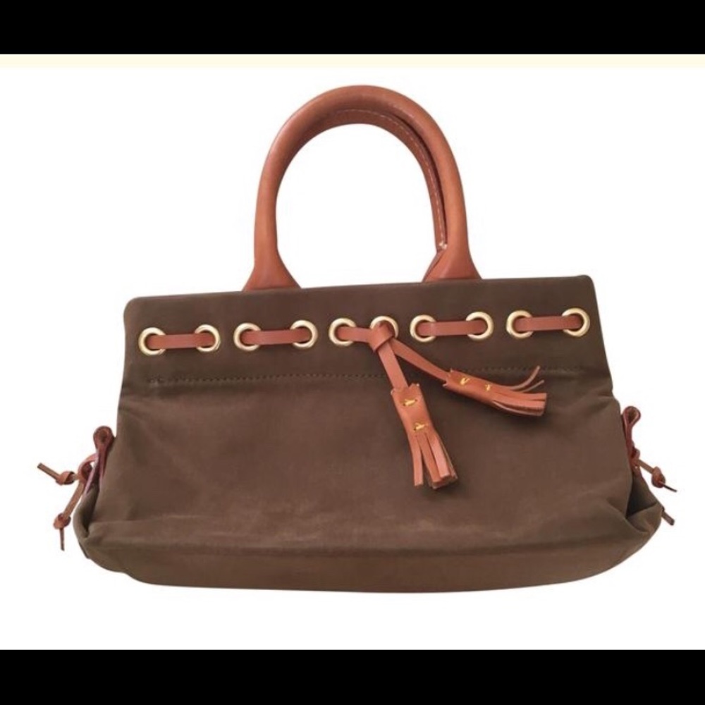 Vintage Authentic Rare Dooney & Bourke Mini Tassle Tote